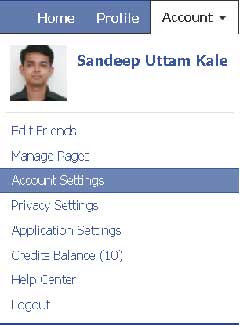 Facebook Profile Setting