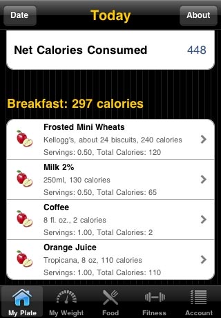 Calorie Tracker iPhone App