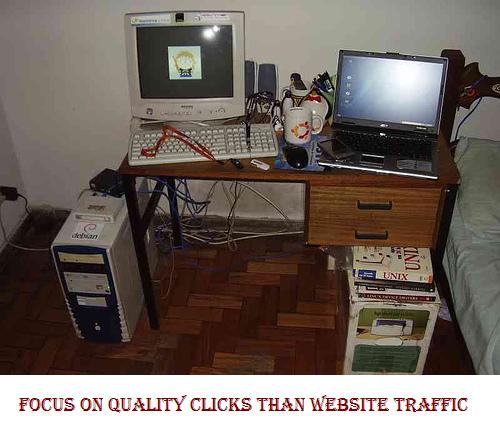Focus On Quality Clicks Than Website Traffic