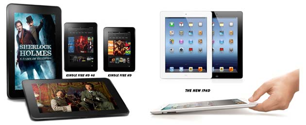 Amazon Kindle Fire HD Vs Apple iPad 3