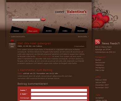 Sweet Valentine WordPress Theme