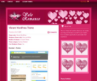 Vale Romance WordPress Theme