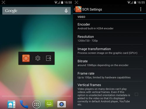 SCR Screen Recorder Free Android App